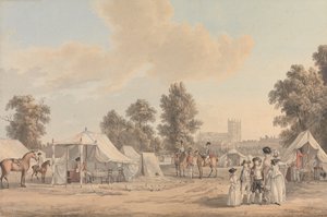 Um acampamento no St. James Park de Paul Sandby